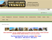 Tablet Screenshot of modelrailroadtunnels.com